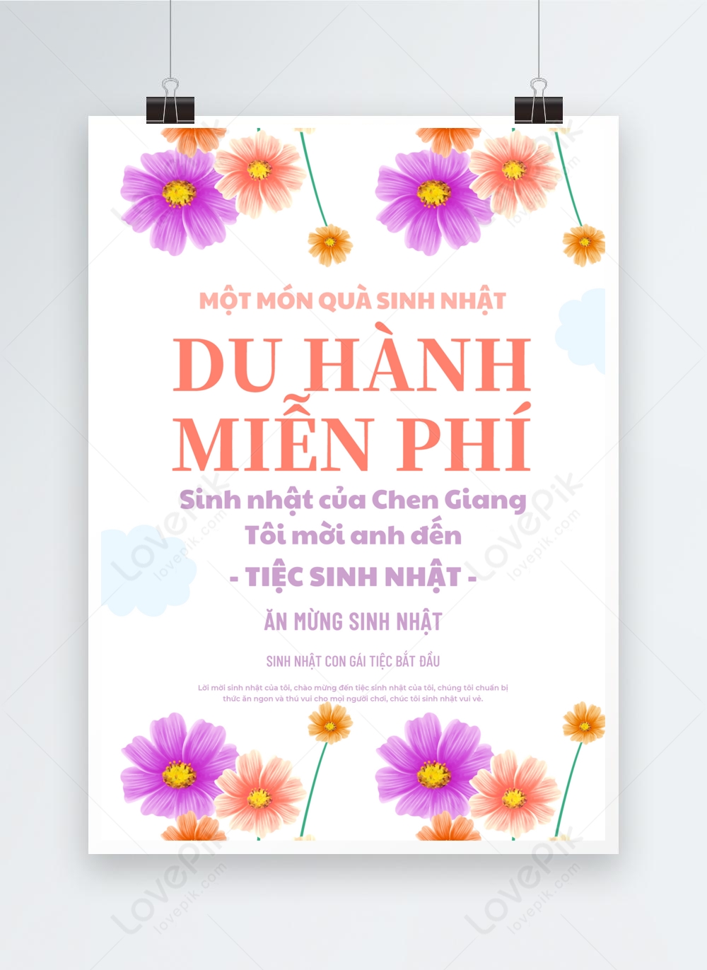 Floral Birthday Invitation Template Template Image picture Free 