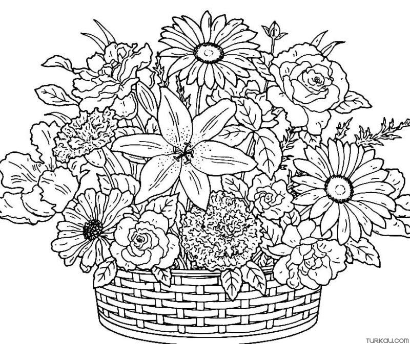 Coloring Pages For Flowers Printable