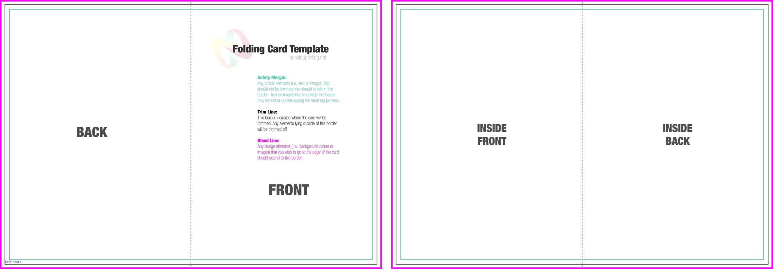 Foldable Card Template Word Sampletemplate my id