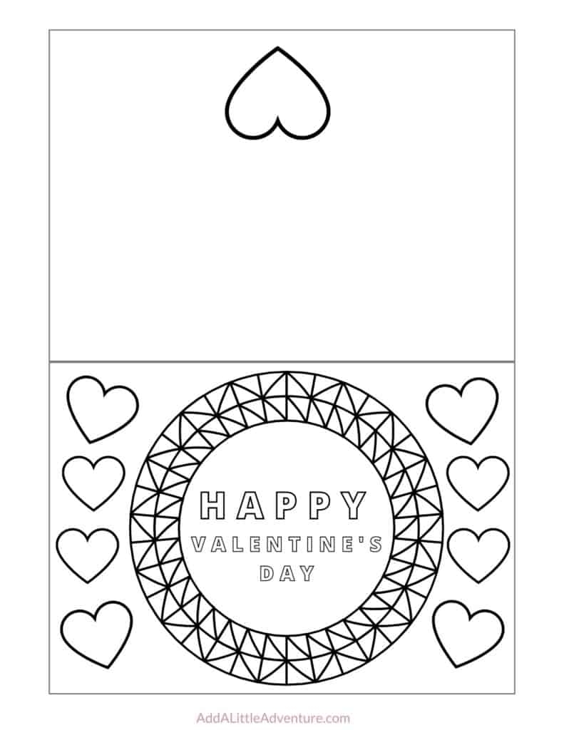 printable valentine cards foldable