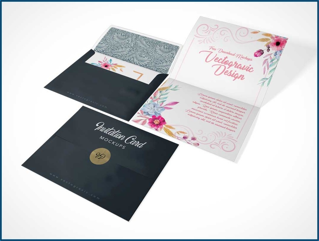 Folded Invitation Templates Photoshop Template 2 Resume Examples 