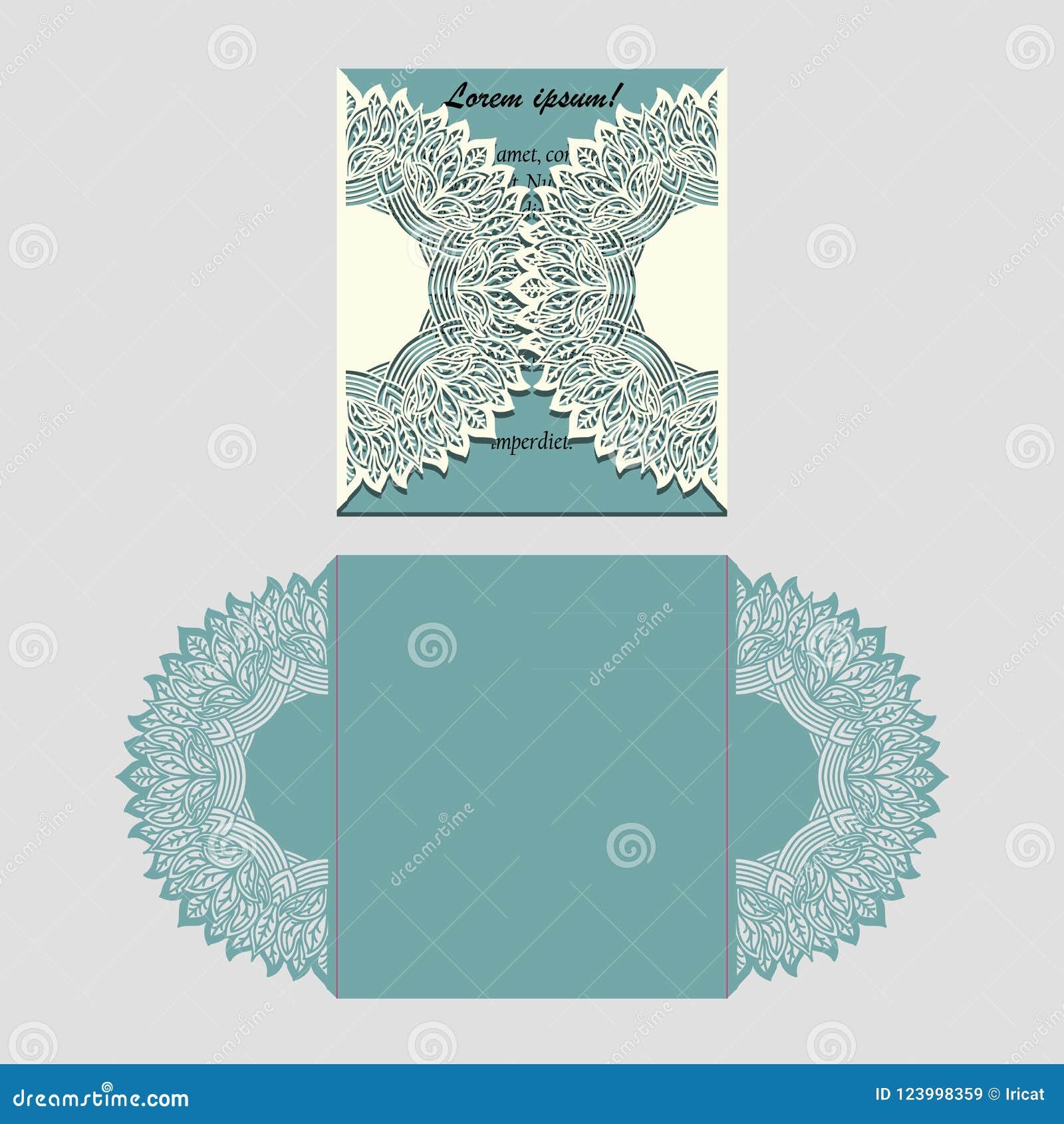 folding invitation template