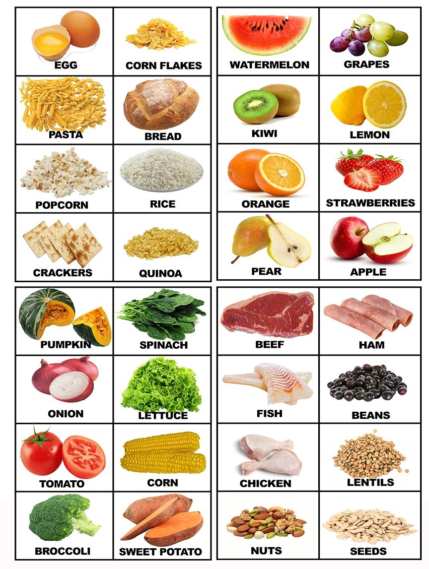 Food Printable Pictures Printable Word Searches