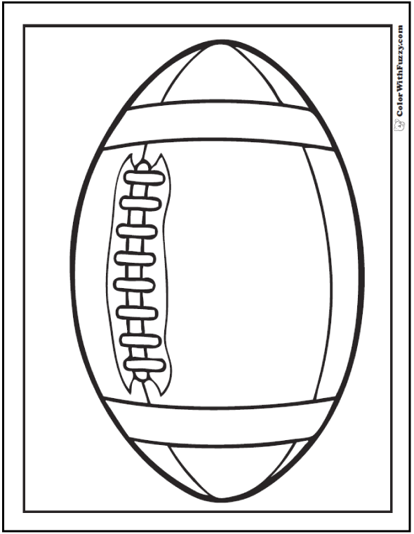 Football Coloring Pages Customize And Print PDF