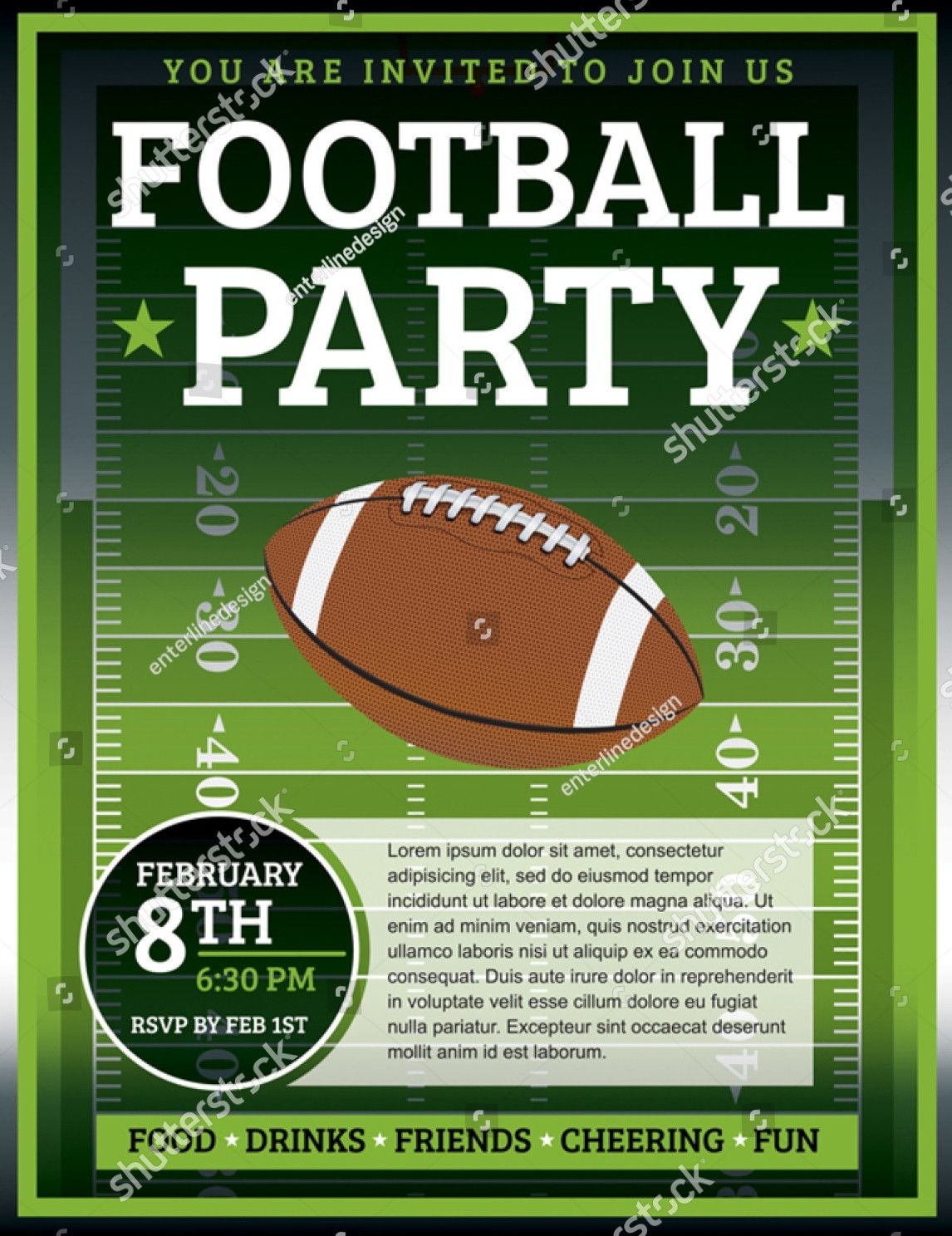 Football Invite Template Dev onallcylinders