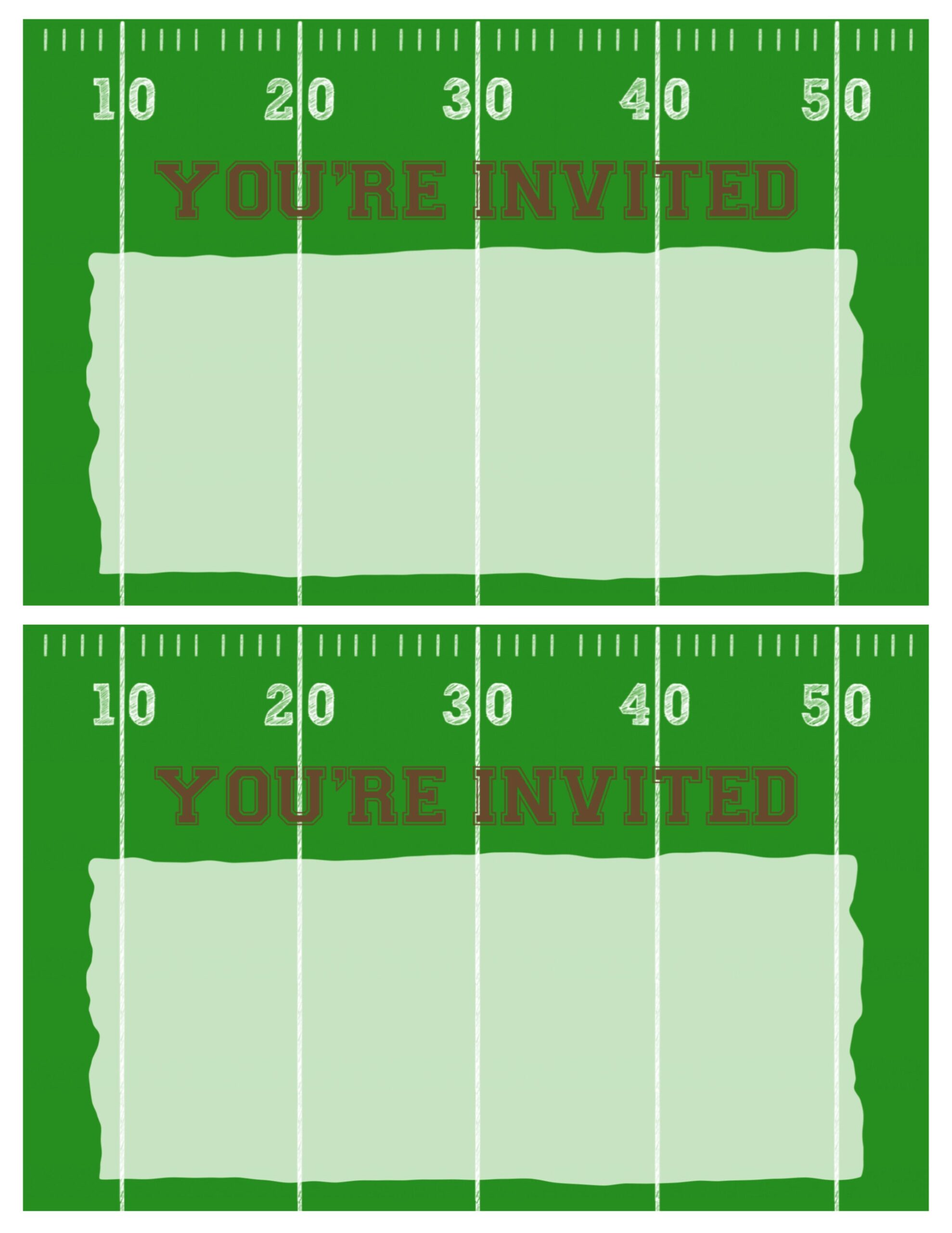football party invitation template free