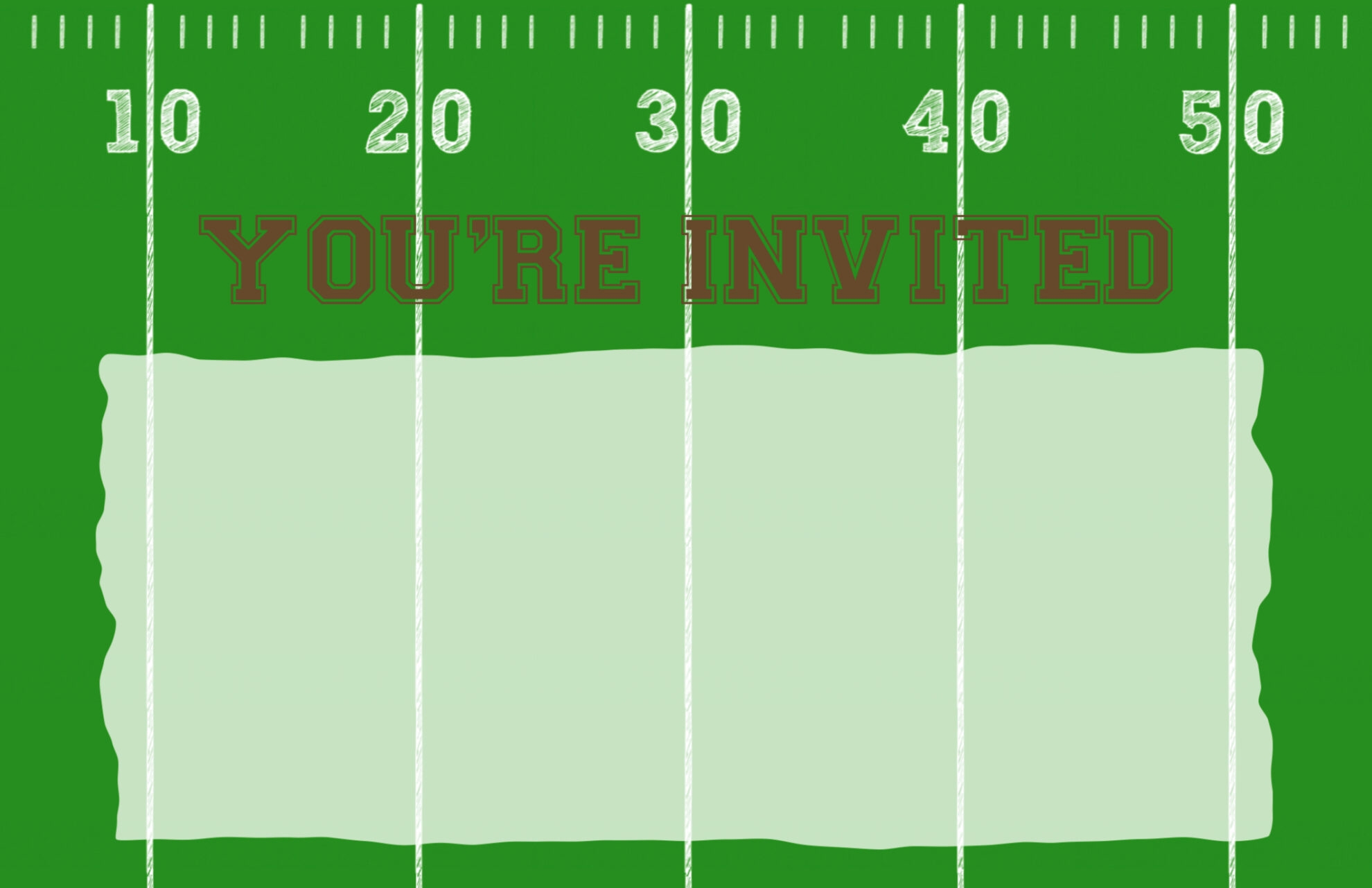 Football Party Invitation Template Free Printable Paper Trail Design