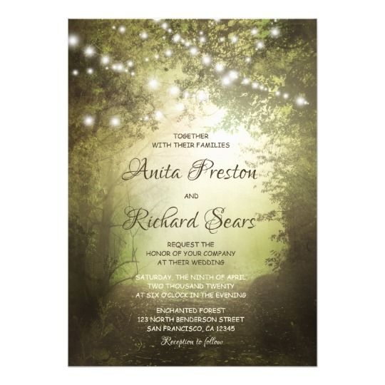 Forest Wedding Invitation Templates