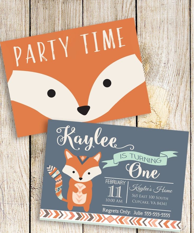 fox invitation template