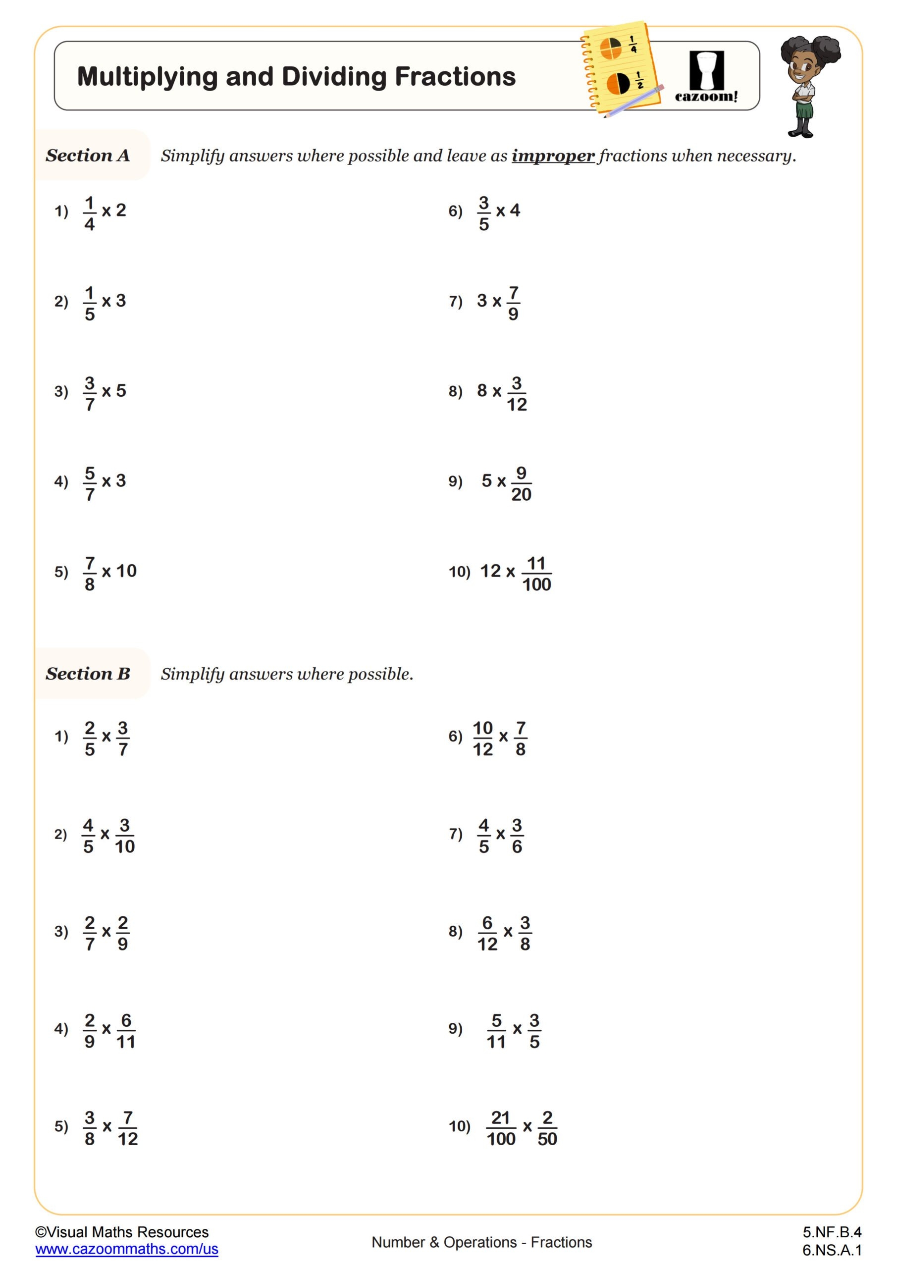 multiplying by 5 worksheets
