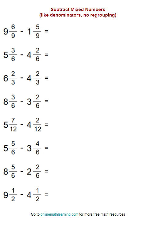 Fractions Worksheets Printable Fractions Worksheets For Teachers 
