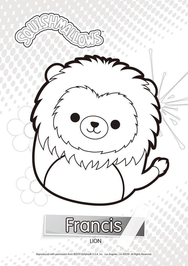 Francis Squishmallows Coloring Page Free Printable Coloring Pages For 