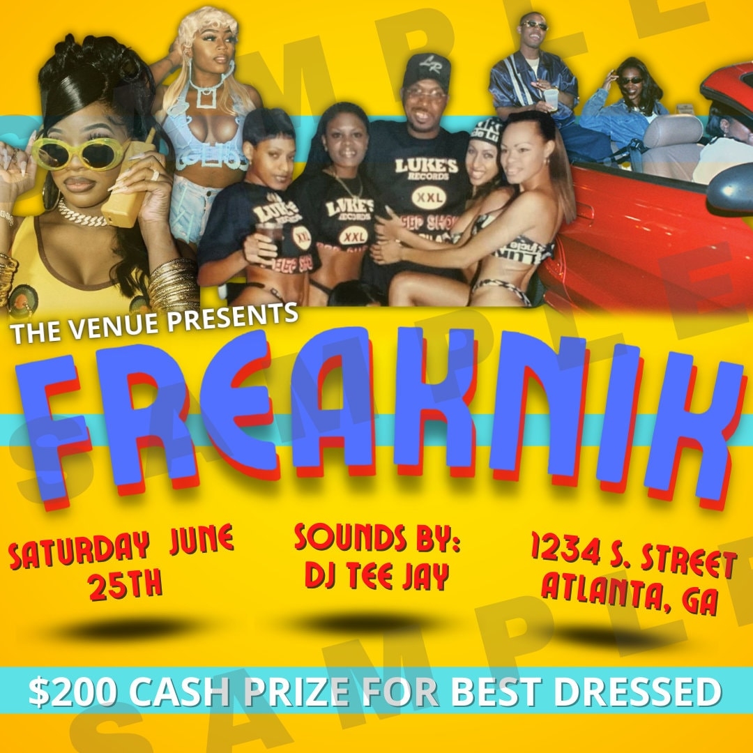 Freaknik Invitation Template Free