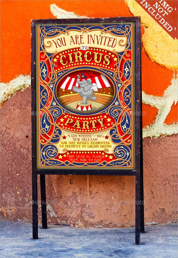 free circus party invitation templates