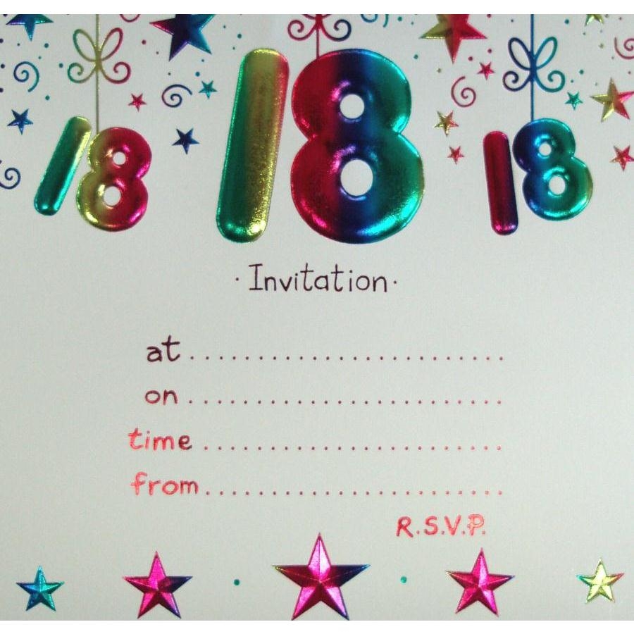 free 18th birthday party invitation templates