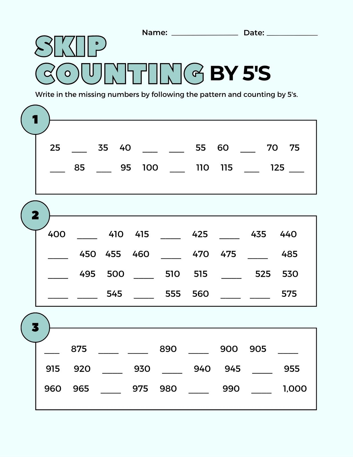 second grade math worksheet