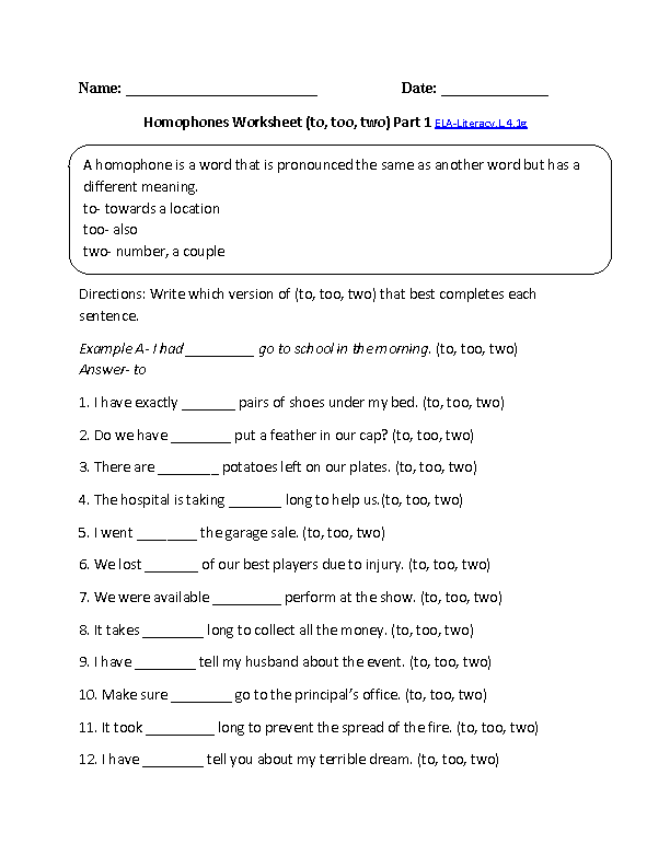english worksheets 4th grade