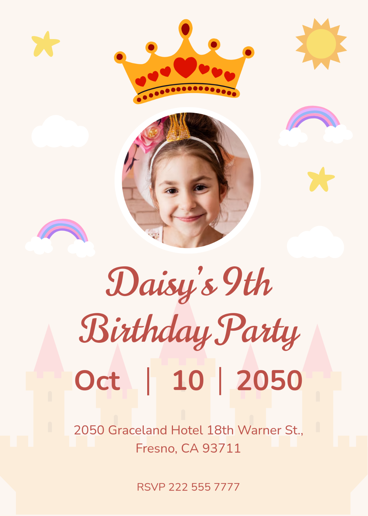 Free 75th Birthday Invitation Template To Edit Online