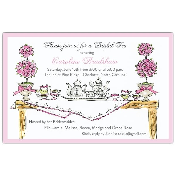 Free Afternoon Tea Invitation Template
