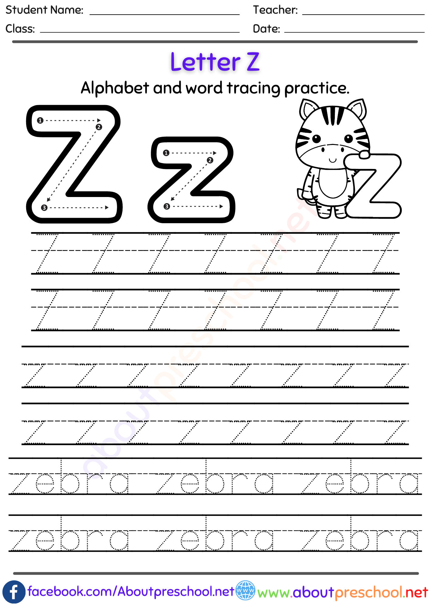 free alphabet letter worksheets