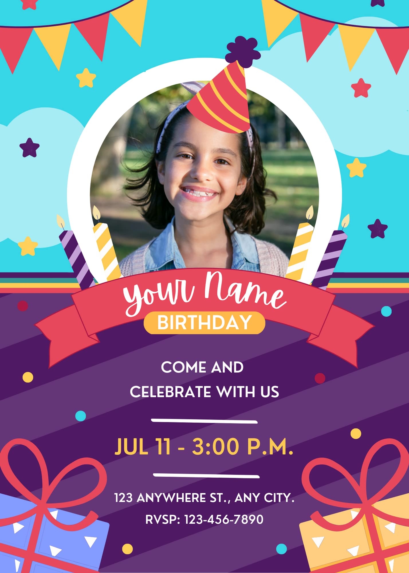 Free And Printable Birthday Invitation Templates Canva 53 OFF
