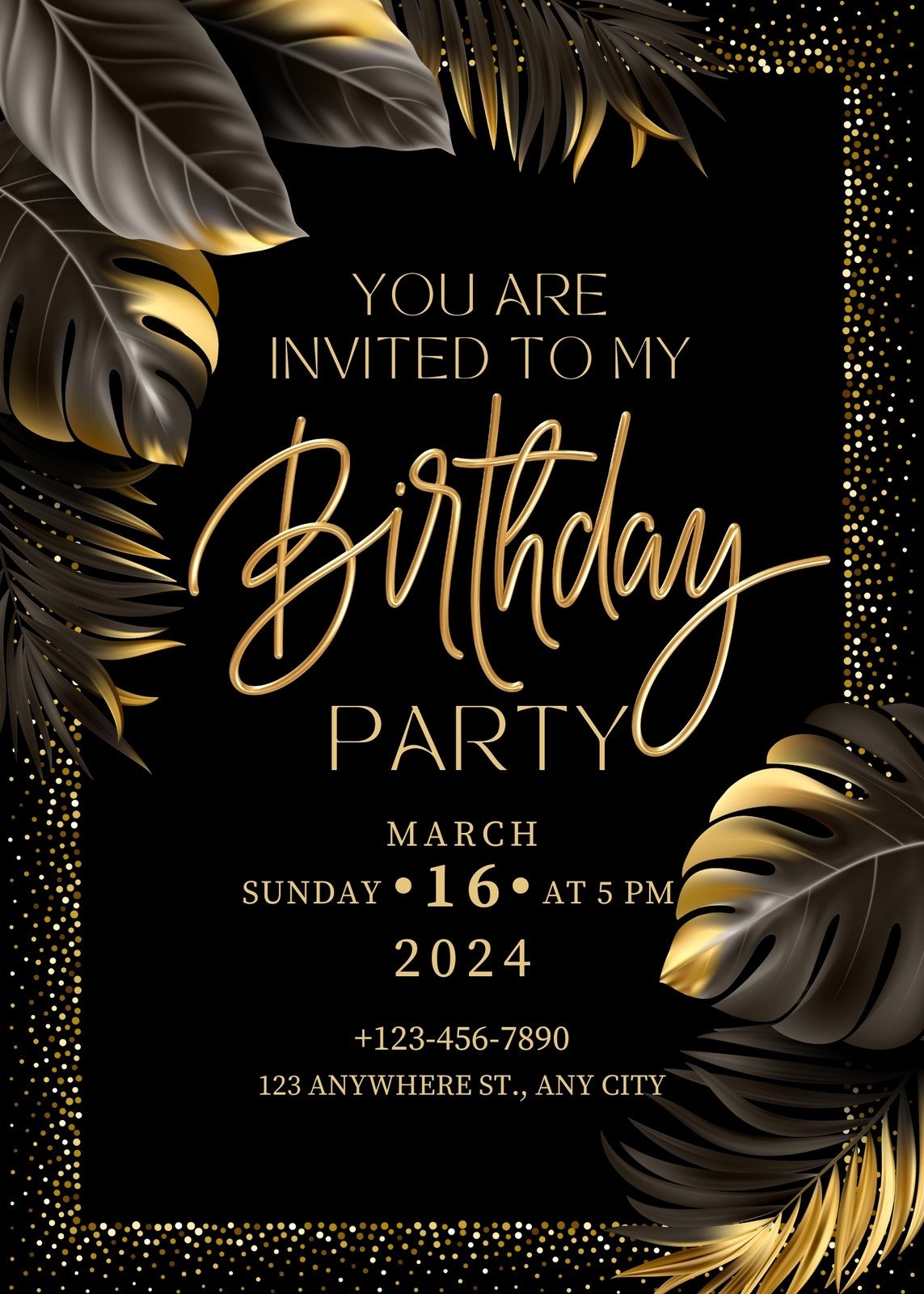 female birthday invitation templates free
