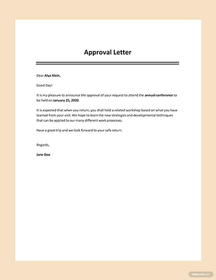 event invitation approval template