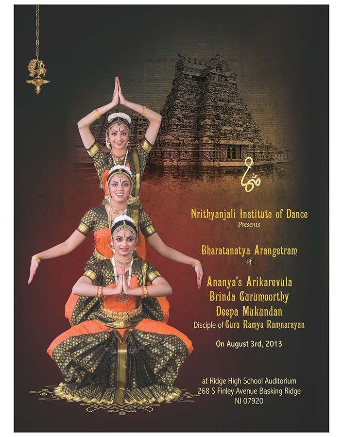 Free Arangetram Invitation Template