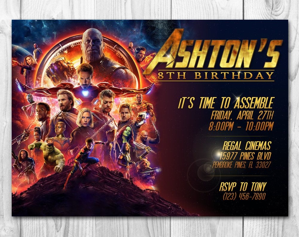 Free Avengers Invitation Templates