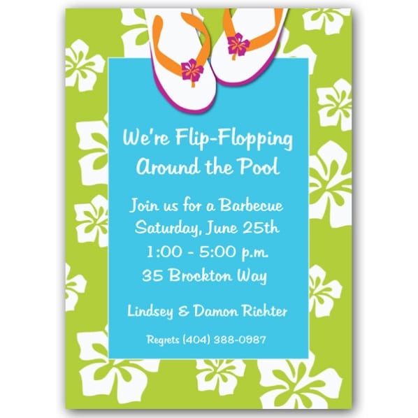 Free Beach Invitation Template