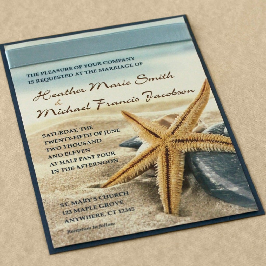 Free Beach Wedding Invitation Templates To Download