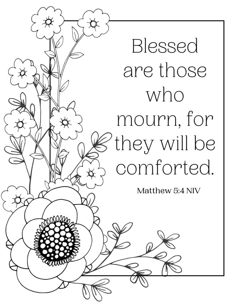 free printable beatitudes coloring pages