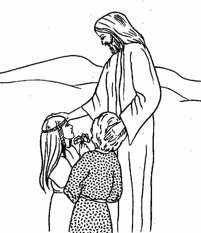 Free Bible Coloring Page Jesus