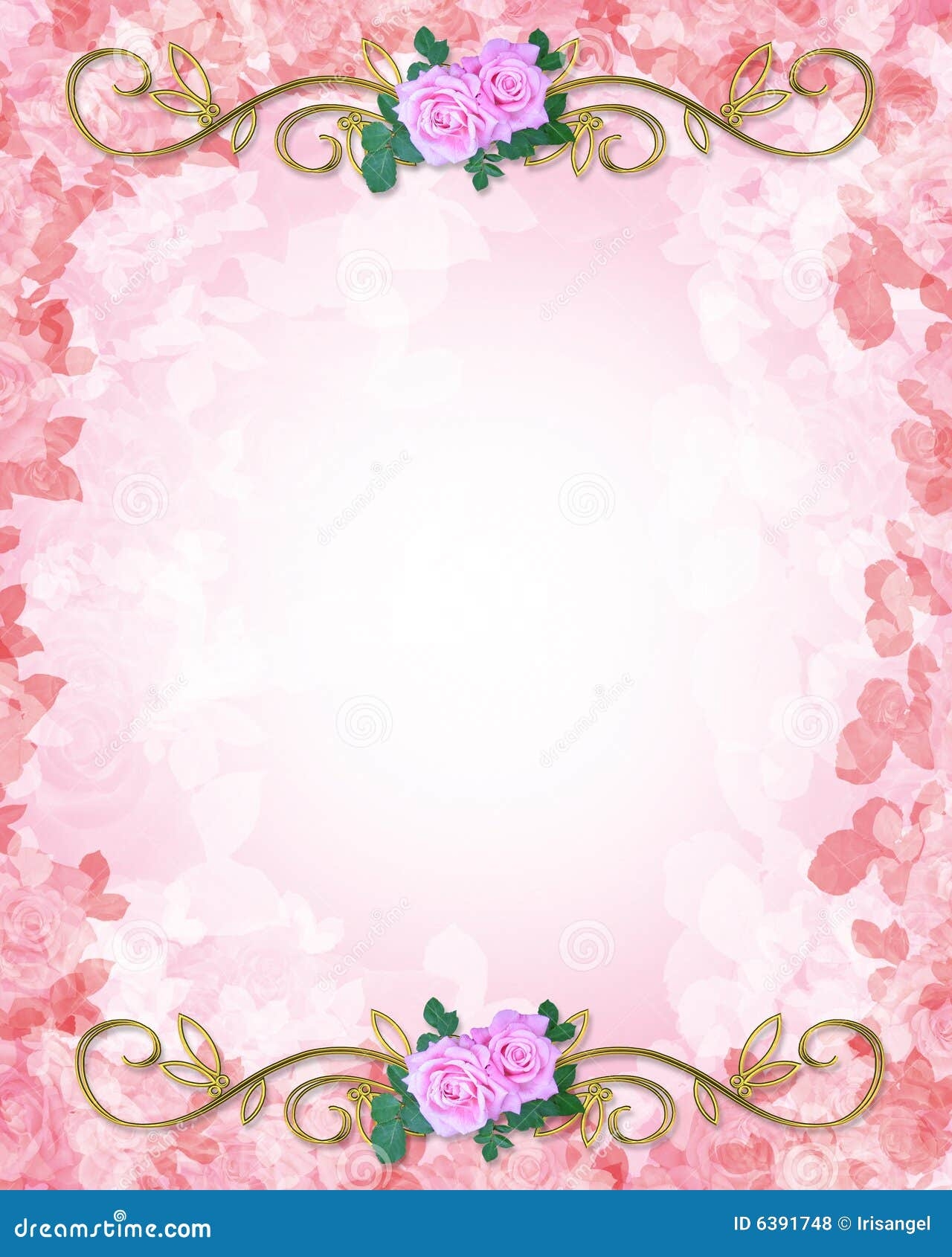free red rose wedding invitation templates