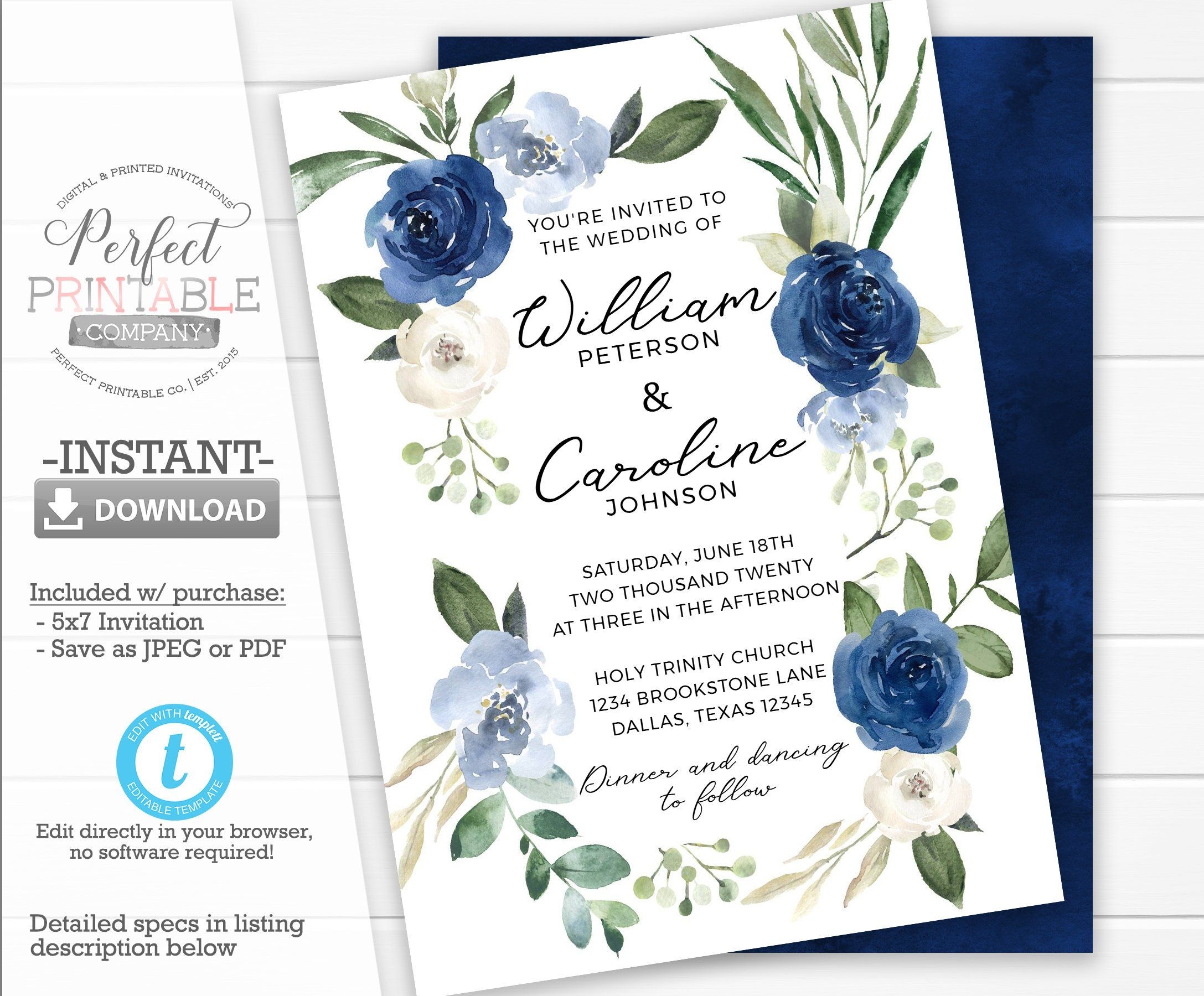 Free Boho Wedding Invitation Templates Printable Word Searches