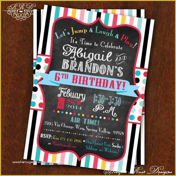 Free Bounce Party Invitation Template Of Birthday Party Invitation Jump 