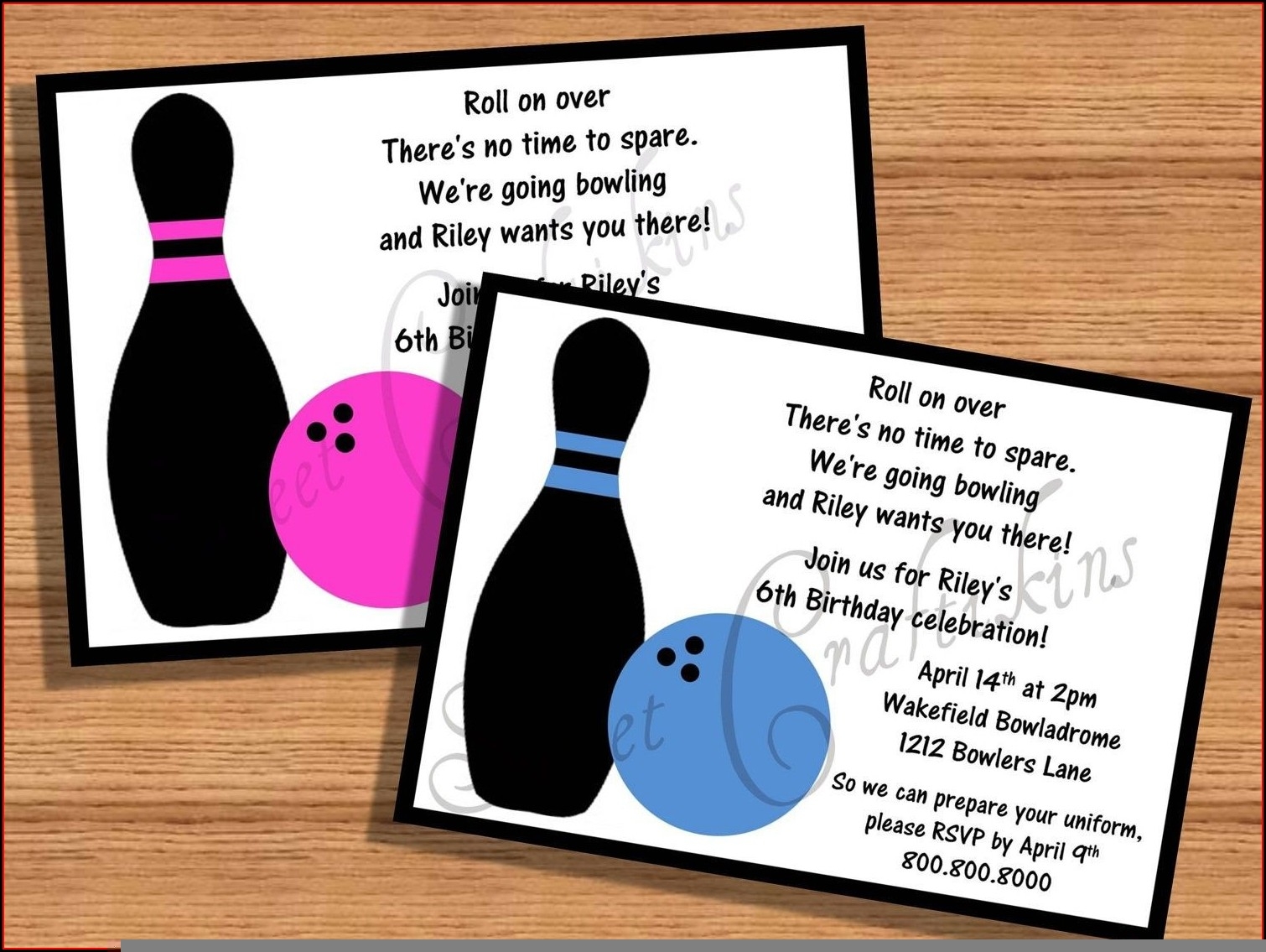 free bowling party invitation template word