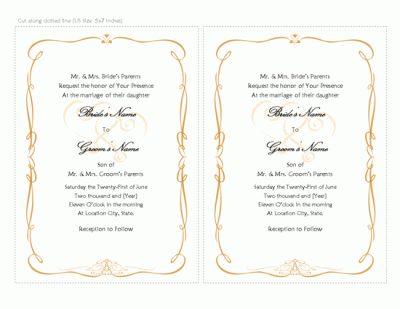 free bridal invitation templates