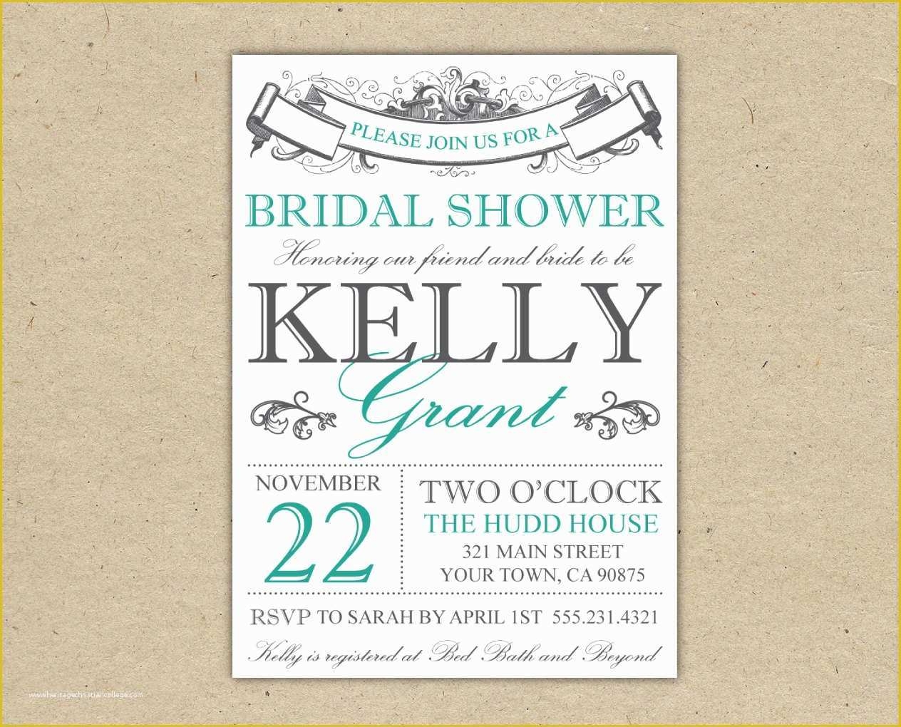 free bridal shower invitation templates downloads