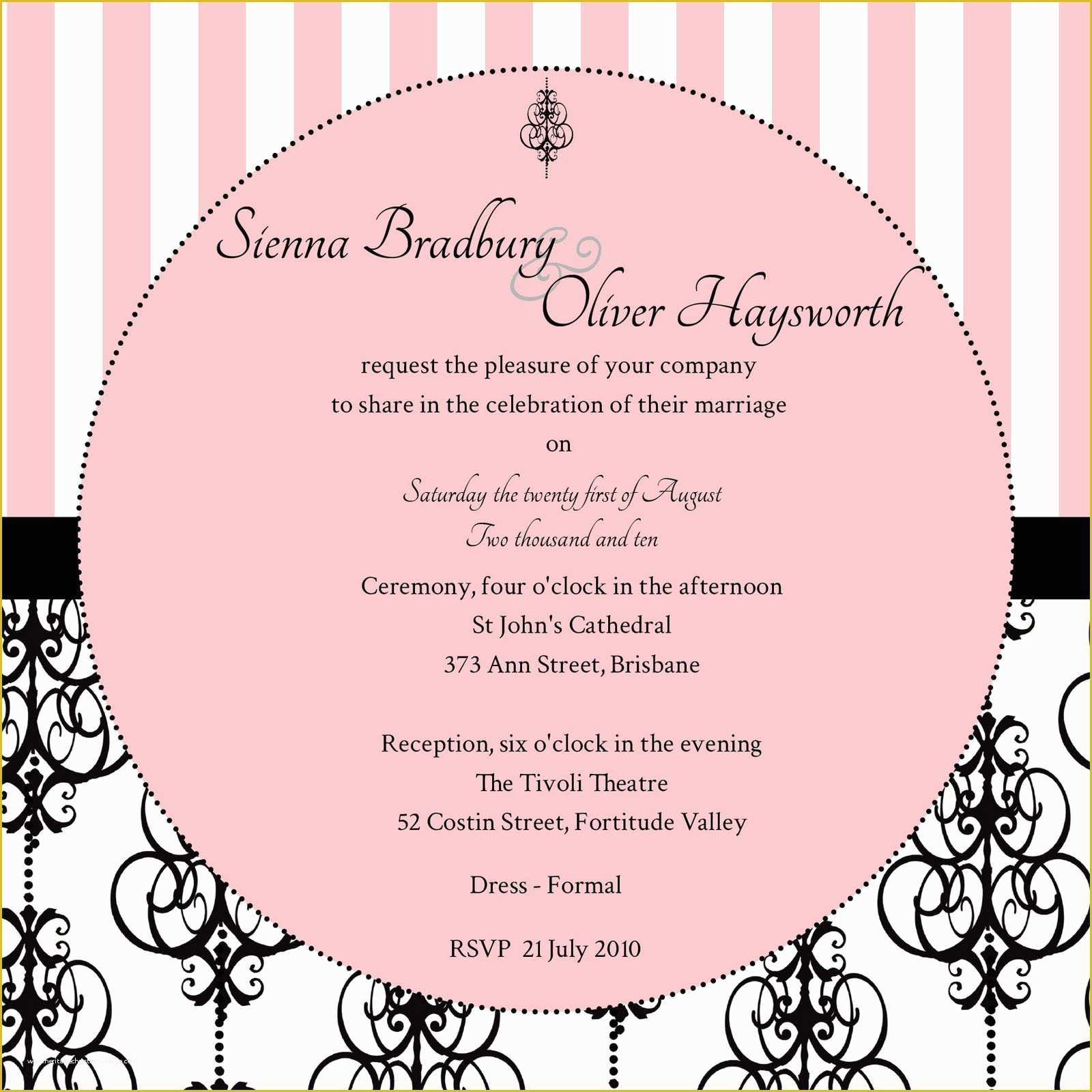 Free Bridal Shower Invitation Templates For Word Of Floral Bridal 