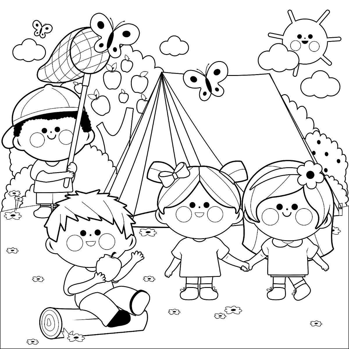 Free Camping Coloring Pages Coloring Pages