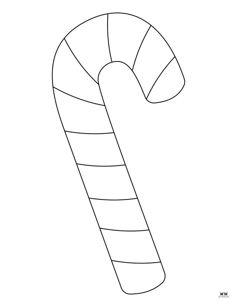 candy cane template printable free
