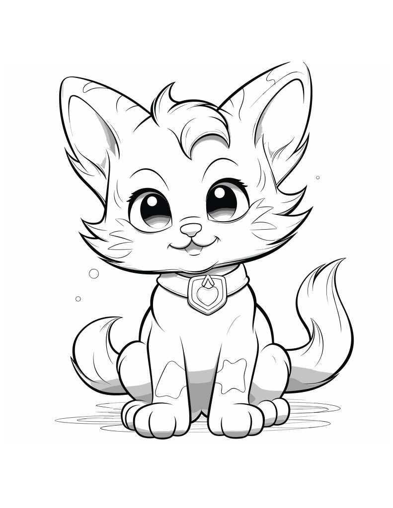 free coloring pages cat