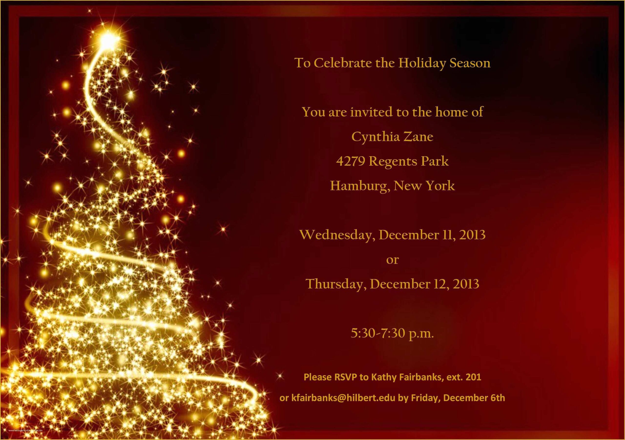 free christmas email invitation templates