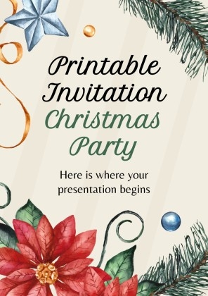 Free Christmas Party Invitation Templates For Microsoft Word 