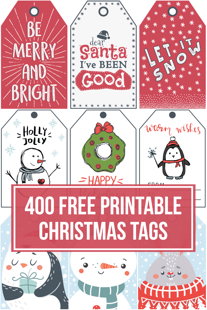 Free Christmas Printable Gift Tags FREE Printable A Z