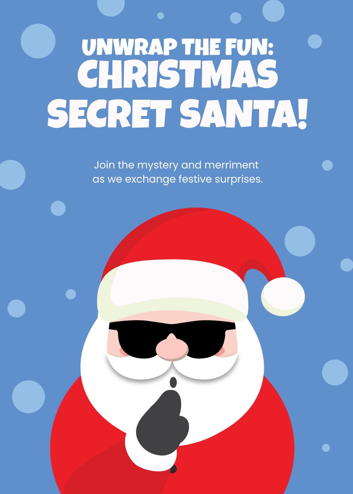 Free Christmas Secret Santa Invitation Template To Edit Online