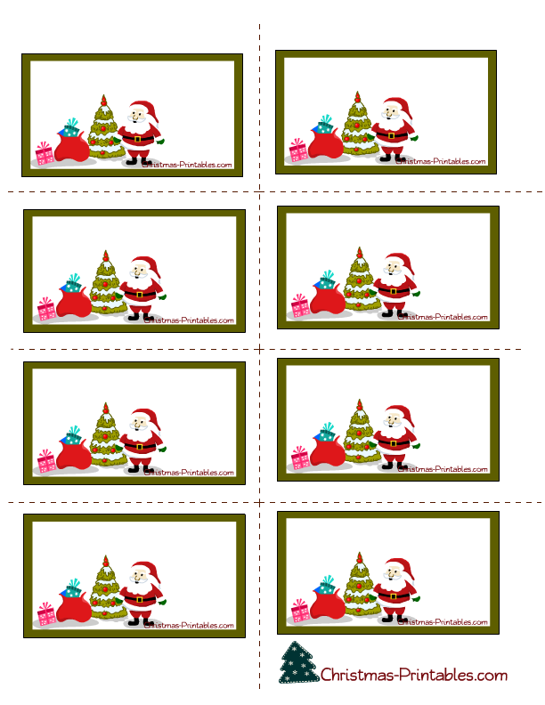 free christmas tags printable templates