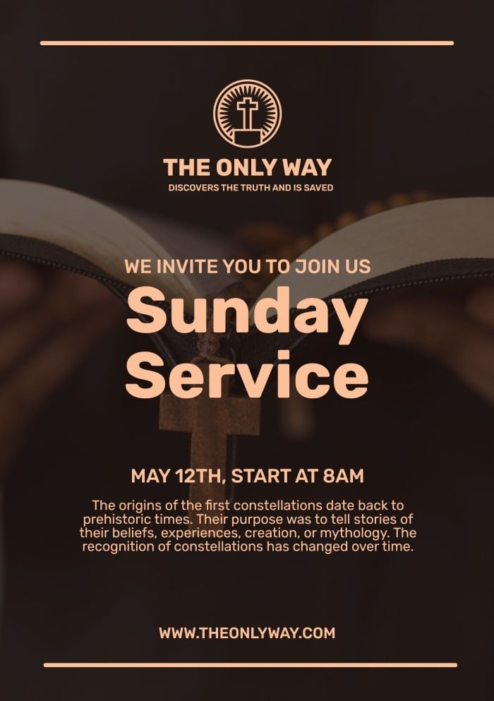 free church invitation cards templates