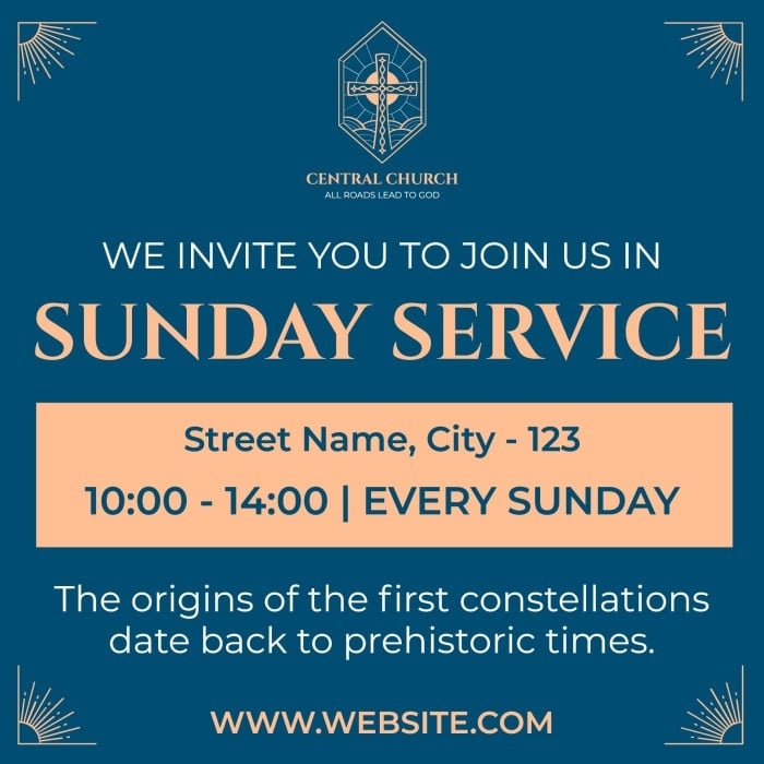 Free Church Invitation Templates To Edit Online Wepik